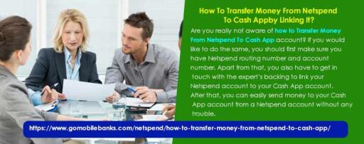 How To Transfer Money From Netspend To Cash App by Linking It?
Are you really not aware of how to Transfer Money From Netspend To Cash App account? If you would like to do the same, you should first make sure you have Netspend routing number and account number. Apart from that, you also have to get in touch with the expert’s backing to link your Netspend account to your Cash App account. After that, you can easily send money to your Cash App account from a Netspend account without any trouble. https://www.gomobilebanks.com/netspend/how-to-transfer-money-from-netspend-to-cash-app/
