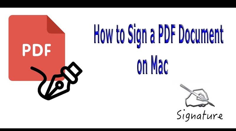 how to sign a PDF document on Mac