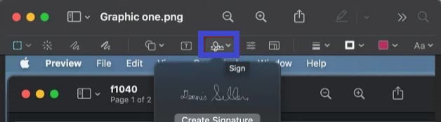 how to sign a PDF document on Mac
