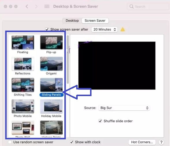 how to change screen saver on Mac 