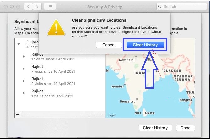 how to turn on location service on Mac 