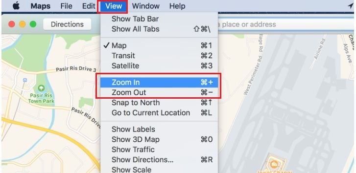 how to Zoom In and Out on Mac