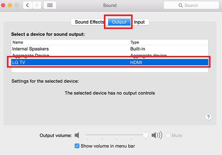 sound not working on Mac