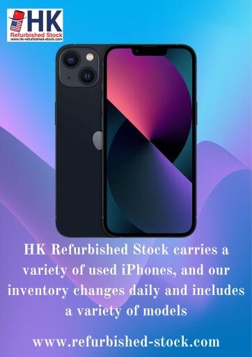 When you purchase Buy iPhones Wholesale in Hong Kong from HK Refurbished Stock, you can be confident that you're getting a great deal. All our iPhones are thoroughly tested and inspected to ensure they meet the highest standards possible. Plus, all our products come with a warranty, so if you're looking for a great deal on an iPhone, check out HK Refurbished Stock. You will find the perfect iPhone with our wide selection and low prices. Click on the link https://www.hk-refurbished-stock.com/iphone-android 
 and Book your order now!