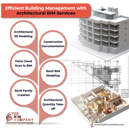 Want efficient building management for your construction project? Choose architectural BIM services from Top BIM company in USA and get competent architectural 3D modeling, point cloud scan to BIM, Revit family creation, construction documentation, and architectural quantity takeoff. To know more, visit our website

https://www.topbimcompany.com/architectural-bim-services/