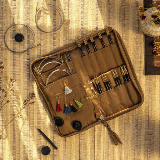 Interchangeable knitting needle sets keep you ready for all types of knitting projects. One set covers multiple circular needle sizes, cord lengths, and an assortment of accessories.

https://www.lanternmoon.com/collections/interchangeable-needles-sets