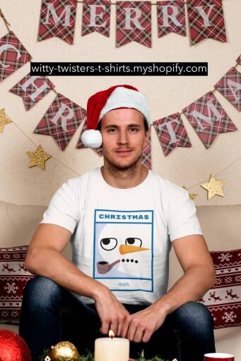 Christmas is an exciting holiday, but some people aren't impressed by Santa or his stinkin' presents. If you think Christmas is meh, then wear this funny Christmas holiday season t-shirt and celebrate...well, not Christmas anyway. A perfect Christmas gift for people who hate Christmas gifts.

Buy this funny Christmas holiday season t-shirt here:

https://witty-twisters-t-shirts.myshopify.com/products/christmas-meh