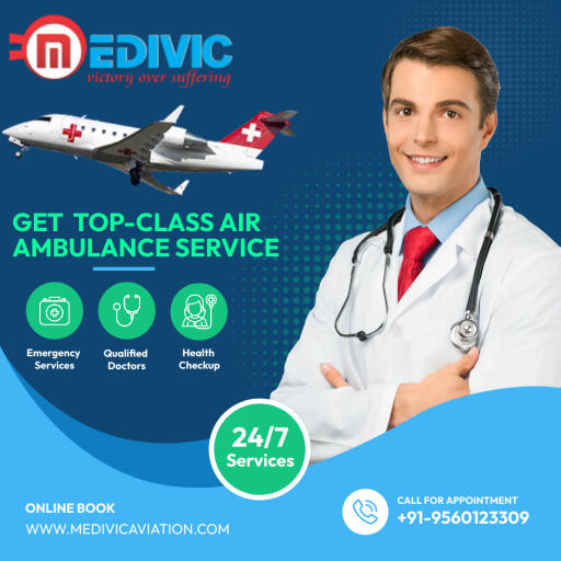 Medivic Aviation offers a low-cost Air Ambulance Service in Guwahati with a hi-tech ICU setup for a seriously ill patients. Now contact us and hire our air ambulance services anytime. You will get a state-of-the-art medical facility under the supervision of an expert medical squad with upgraded medical tools.

Website: https://bit.ly/2FN97z4