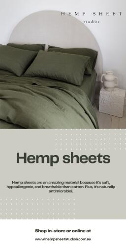 Hemp sheets are naturally antimicrobial, which means it helps fight off bacteria that can cause illness in specific cases. Now, with the popularity of hemp sheets in the past few years, this has become easier than ever before.


https://www.hempsheetstudios.com.au/collections/sheet-sets