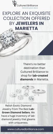 Finding lab-grown diamond jewelers in Marietta can be baffling at times. To save you from all that trouble, Cultured Brilliance brings to you a marvelous range of lab-grown jewelry. Our lab-grown jewelry collection is packed with timeless glamour and ultimate brilliance. We sell our engagement rings, wedding bands, and other jewelry pieces at the most competitive prices to our customers. Get your piece now at https://culturedbrilliance.com/about
