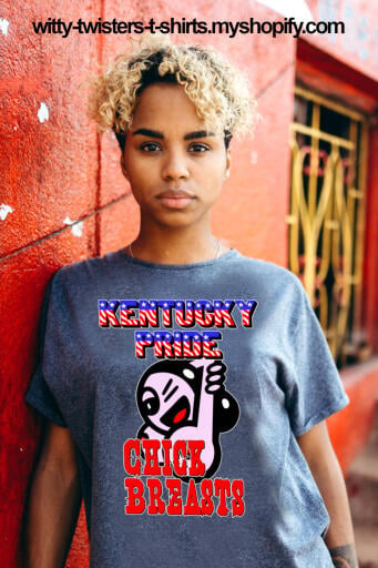 Kentucky fried chicken breasts have 11 herbs and spices, but Kentucky Pride Chick Breasts are chicks from Kentucky that take pride in their breasts. Make America Proud Again with this boob lovers t-shirt for Kentucky-grown women.

Buy this Kentucky girl's boobs sexy adult t-shirt here:

https://witty-twisters-t-shirts.myshopify.com/products/kentucky-pride-chick-breasts-1