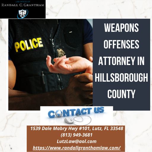 Hire A Weapons Offenses Attorney In Hillsborough County To Defend Your Case
If you have been arrested for a weapon, gun, or other firearm offense. We understand how difficult it can be when faced with these types of charges. Then contact Randall C. Grantham a weapons offenses attorney in Hillsborough County areas. He has extensive experience in representing clients charged with a weapon offense and has a deep understanding of the legal system. Contact us immediately for a free consultation.

Visit: http://www.randallgranthamlaw.com/contact
