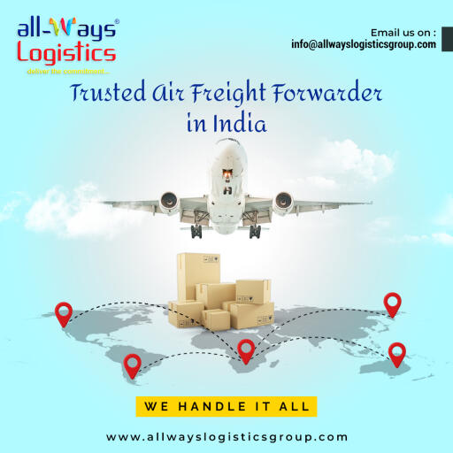 From domestic to international air cargo services, All-Ways Logistics provides customized air freight forwarding services, suitable for your business needs. All-Ways Logistics is the most reliable air freight forwarder in India, with a customer-centric approach, a wide network around the globe, 24*7 availability, and skilled professionals. To learn more, kindly visit our website or contact us.
https://www.allwayslogisticsgroup.com/air.php