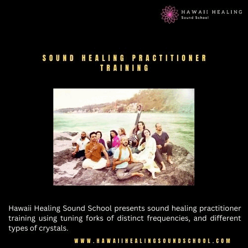 Hawaii Healing Sound School presents sound healing practitioner training using tuning forks of distinct frequencies, and different types of crystals.  For more visit: https://www.hawaiihealingsoundschool.com/