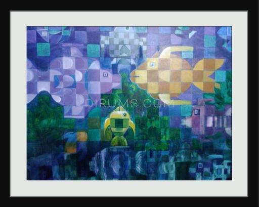 Modern Art of Aqua World Fishes Under the Water Painting Size(Inch): 23.62 W x 17.72 H by Anup Kumar Sinha.

To see the original paintings visit - https://dirums.com/artworks