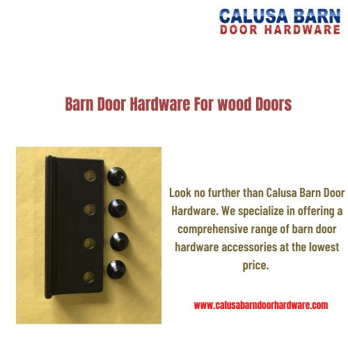 Are you in search of barn door hardware for wood doors? Look no further than Calusa Barn Door Hardware. We specialize in offering a comprehensive range of barn door hardware accessories at the lowest price. For more visit: https://www.calusabarndoorhardware.com/index.php?id_category=6&controller=category
