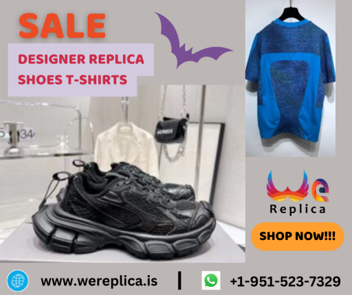 Get High-Quality Designer Replica Shoes and T-Shirts at Wereplica Online

Wereplica Online offers a wide selection of high-quality designer replica shoes and t-shirts that are perfect for those who want to look stylish. Our replica products are made with the utmost attention to detail, ensuring that you get the same look and feel as the original designer items at a fraction of the cost. Browse our selection today to find your perfect match. Get more information...@+1-951-523-7329

Visit at Website- https://wereplica.is/