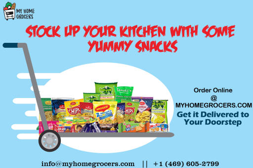 Stock Up Your Kitchen With Some Yummy Snacks Order Online @ MyHomeGrocers.com/grocery-and-staples/snacks-c62c290.html. Shop healthy and tasty regular snacks online at best prices from various popular brands. Order now to enjoy mouth-watering wide range of snacks.