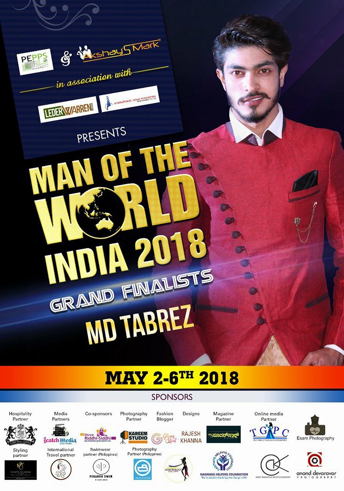 CANDIDATOS A MAN OF THE WORLD INDIA 2018 *FINAL 23 DE JUNIO * NWMBfl