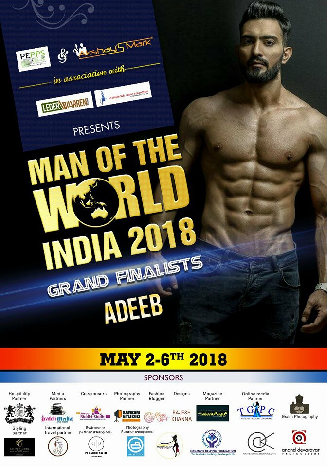CANDIDATOS A MAN OF THE WORLD INDIA 2018 *FINAL 23 DE JUNIO * NWMHux