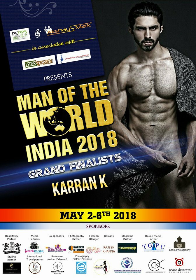 CANDIDATOS A MAN OF THE WORLD INDIA 2018 *FINAL 23 DE JUNIO * NWMOV8