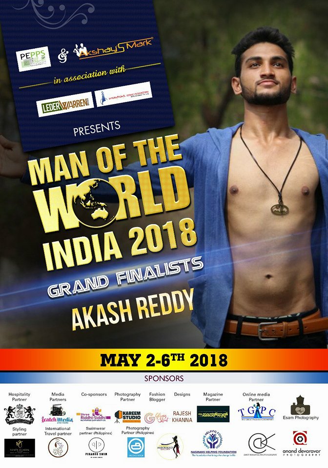 CANDIDATOS A MAN OF THE WORLD INDIA 2018 *FINAL 23 DE JUNIO * NWMVBL
