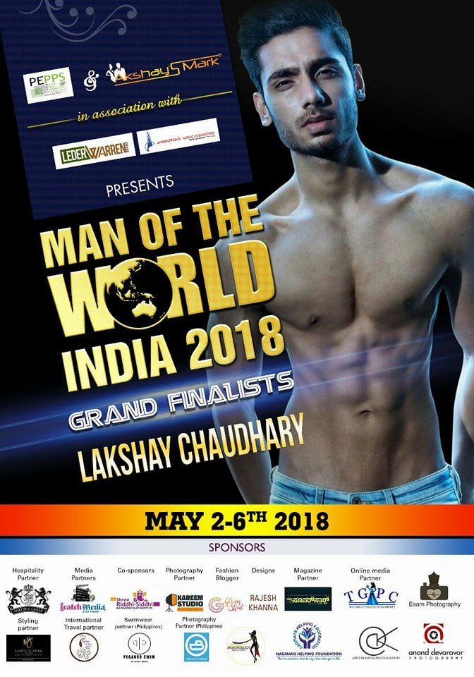 CANDIDATOS A MAN OF THE WORLD INDIA 2018 *FINAL 23 DE JUNIO * NWMWR3