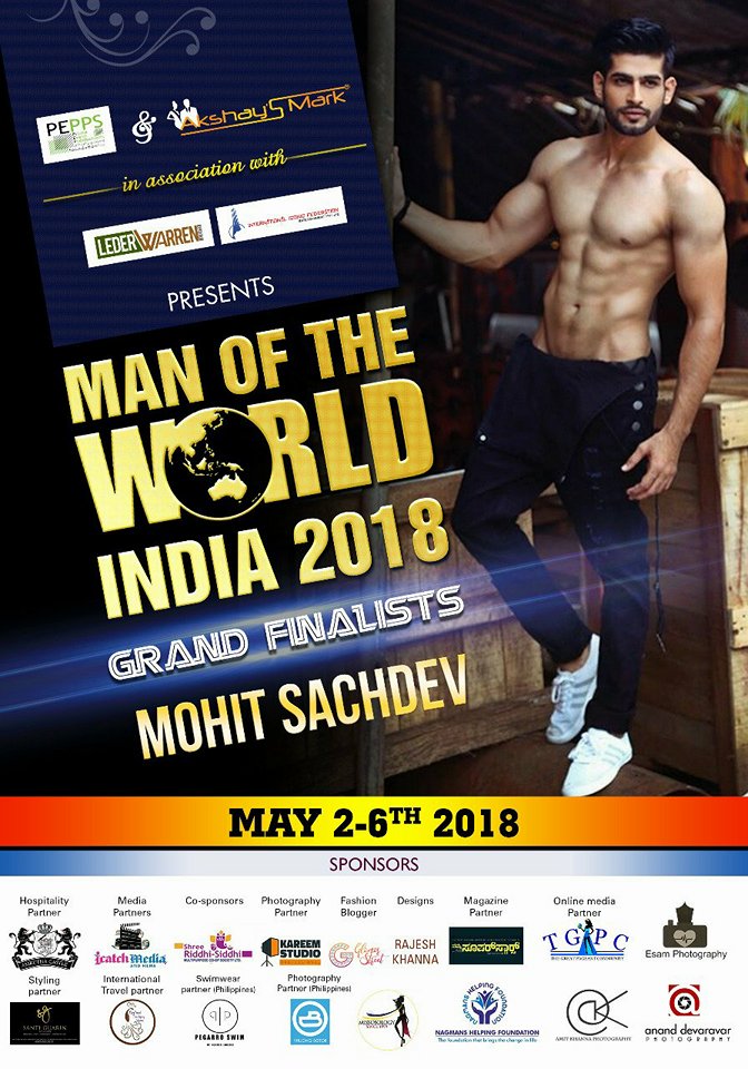 CANDIDATOS A MAN OF THE WORLD INDIA 2018 *FINAL 23 DE JUNIO * NWMguF