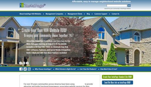 For over 20 years communities across America have been using InstaPage® to provide attractive and highly functional Hoa website services for their residents.

Serving thousands of neighborhoods nationwide and overseas, InstaPage® is one of the community management industry's leading providers of homeowners association website solutions - and the lowest priced and easiest to manage of the industry's proven leaders.Our products are tested and warrantied on all current browsers and platforms, including popular tablets and smartphones. They are also integrated with online payment processing by Paylease, the popular VMS property management software, and social media such as Facebook and Twitter.

#hoawebsite #homeownersassociationwebsite #hoawebsitetemplates #hoawebsitedesign #builderwebsite #hoawebsitesoftware

About us:- https://www.instapage.org/