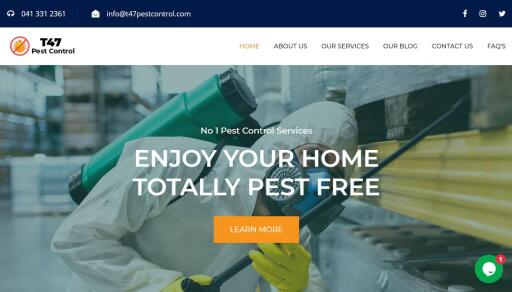 T47 Pest control is an Advanced Natural pest control Company. We offer budget pest control services. It has an expert team of technicians who dedicatedly serve and make your home and office a clean place. T47 Pest control has an expert team of technicians who dedicatedly serve and make your home and office a clean place. We are known for reliable and effective pest control services in Australia. T47 Pest Control is the largest and the most trusted brand in pest control.We offer pest control services with advanced pest control measures to eradicate pests from the residential and commercial places. We provide quick service means the same day service without any hustle.

#naturalpestcontrol #pestcontrolprices #fleapestcontrol #cockroachcontrol #bedbugtreatment #waspnestremoval #antcontrol #miceexterminator #sprayingforspiders #rodentcontrolnearme #ratpestcontrol #residentialpestcontrol #commercialpestcontrol #whiteants #generalpestcontrol #killmosquitoes #silverfishcontrol

Read More:-  https://t47pestcontrol.com.au/about-us