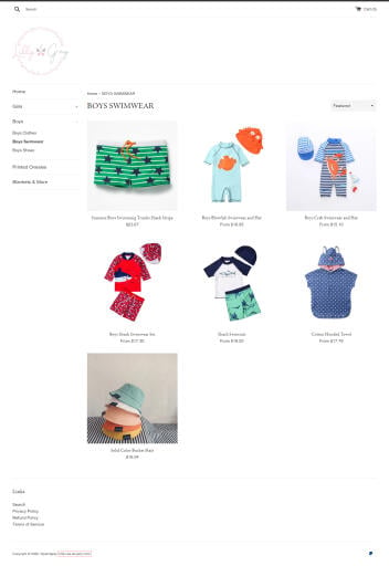 We offer best Boys Swimwear in usa. Buy best Summer Boys Swimming Trunks Shark Stripe, Boys Blowfish Swimwear and Hat, Boys Crab Swimwear and Hat and Boys Shark Swimwear Set. 

At Lilly & Gray we focus on delivering a range of adorable baby products that you just can't resist. From newborns to toddlers we have a collection of the cutest clothes, accessories and toys that will put a smile on everyone's faces.

#Babyclothesonline #OnlineToddlerDresses #Onlinebabyproducts #printedonesiesforbabies #BlanketsForKids #Onlinepajamasforboys #toddlerboyclothes #Onlinekidspajamas #toddlergirldresses #BoysClothesinusa #BoysSwimwearinusa #OnlineBoysShoesinusa

Web:- https://www.lillyandgray.com/collections/boys-swimwear