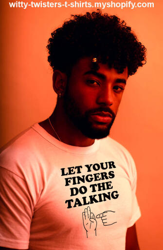 Let Your Fingers Do The Talking

You can let your fingers do the walking, or better yet, you can Let Your Fingers Do The Talking, and they're talking sex. Why feel subconscious, unconscious... or maybe it's self-conscious, when trying to talk to a possible sex partner. This funny sex related t-shirt will let your fingers do your talking for you. It's the ultimate pickup line for for a very good time. 

Buy this sexy sexually suggestive t-shirt here:

https://witty-twisters-t-shirts.myshopify.com/products/let-your-fingers-do-the-talking?_pos=1&_sid=1c764843c&_ss=r&variant=39682176712838