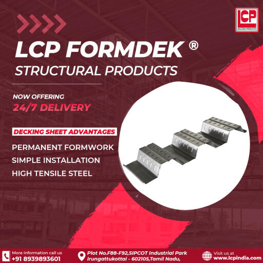 LCP Building Products which is one of the finest manufacturer &amp; supplier of roofing &amp; wall cladding products. Apart from roofing solutions, the other products includes Trapezoidal Profile,Standing Seam Profile, Purlins, Solar Module Mounting Structures.