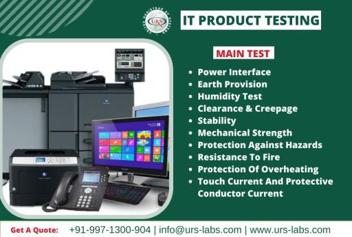 If you are searching for a BIS testing lab facility for Printers in India, URS Testing Labs is a very well brand in the BIS testing lab for Printers industry. Printer testing is covered by IEC 62301 standard testing services. The URS Labs team is experienced and has in-depth knowledge of BIS testing of printers, as well as having worked with various notable customers.