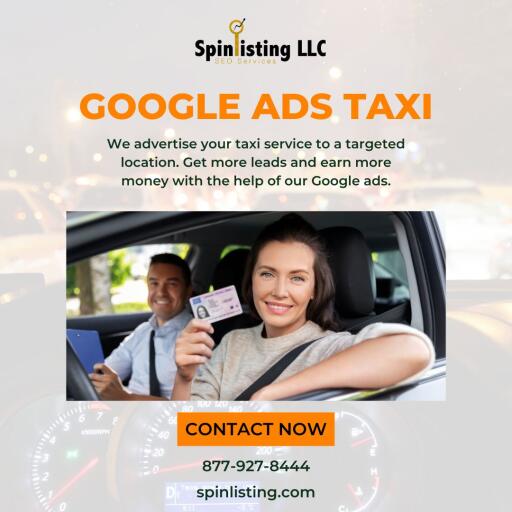 Spinlisting LLC specializes in creating high-converting Google Ads for taxi companies, utilizing innovative design and compelling messaging to drive bookings and boost revenue. Contact us at 877-927-8444 or visit our website today!

https://spinlisting.com/google-ads-taxi