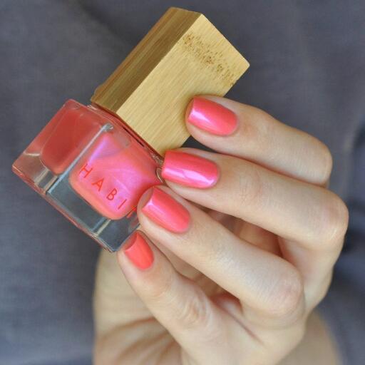 Camp is a coral pink nail polish with electric pink nail polish. Habit Cosmetics is the only cruelty free nail polish made with vegan skincare ingredients and eco friendly cosmetic packaging. It's no wonder why Habit is one of the best indie makeup brands.