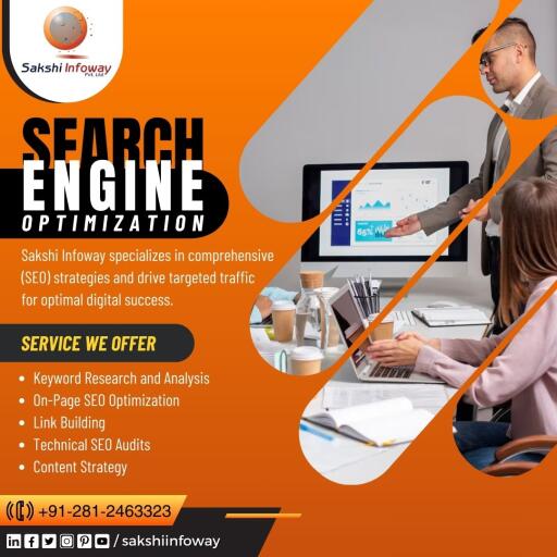 Embark on a journey to digital prominence with Sakshi Infoway! Our SEO expertise is designed to elevate your brand's visibility, ensuring you stand out in the online crowd. Ready to soar to new heights? Let's optimize your success together!
Call: +91-281-2463323
E-mail: info@sakshiinfoway.com
#SEOExperts #SearchEngineOptimization #SERPOptimization #SEOStrategies #RankingRituals #OptimizeAndThrive #DigitalVisibility #SEO101 #KeywordKingdom #OrganicTrafficBoost #SEOTips #TopOfTheSearch #SakshiInfoway