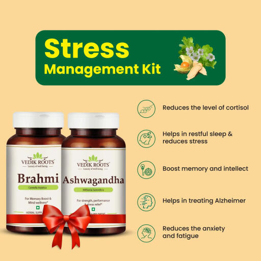 Discover serenity with our Stress and Anxiety Management Kit, featuring the powerful duo of Ashwagandha and Brahmi. This synergistic combo is designed to promote relaxation, balance mood, and support mental well-being.
https://www.vedikroots.com/products/stress-and-anxiety-management-kit