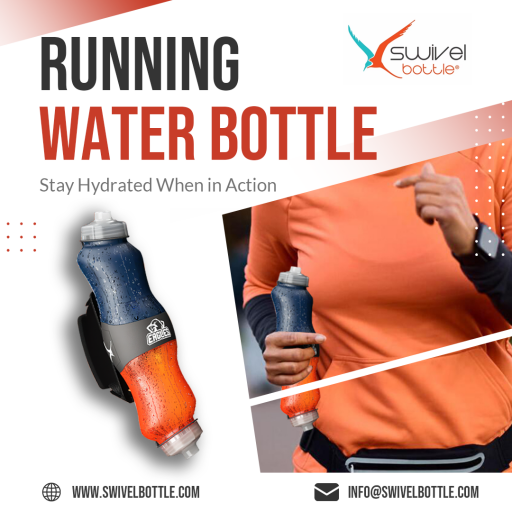 A Running Water Bottle is an essential item for runners. The ergonomic hand grip and non-skid surface of Swivel's running water bottle make it ideal for staying hydrated and supplying energy. It is simple to clean because to its machine-washable and breathable strap.